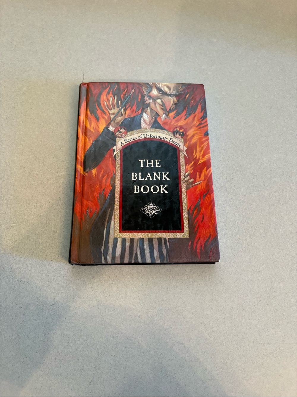 The Blank Book Hardcover Coffee Table Book - Red Flame Cover